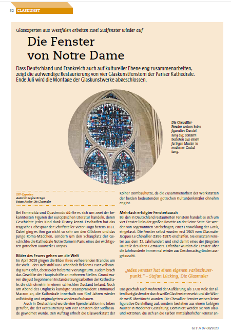 Die Fenster von Notre Dame